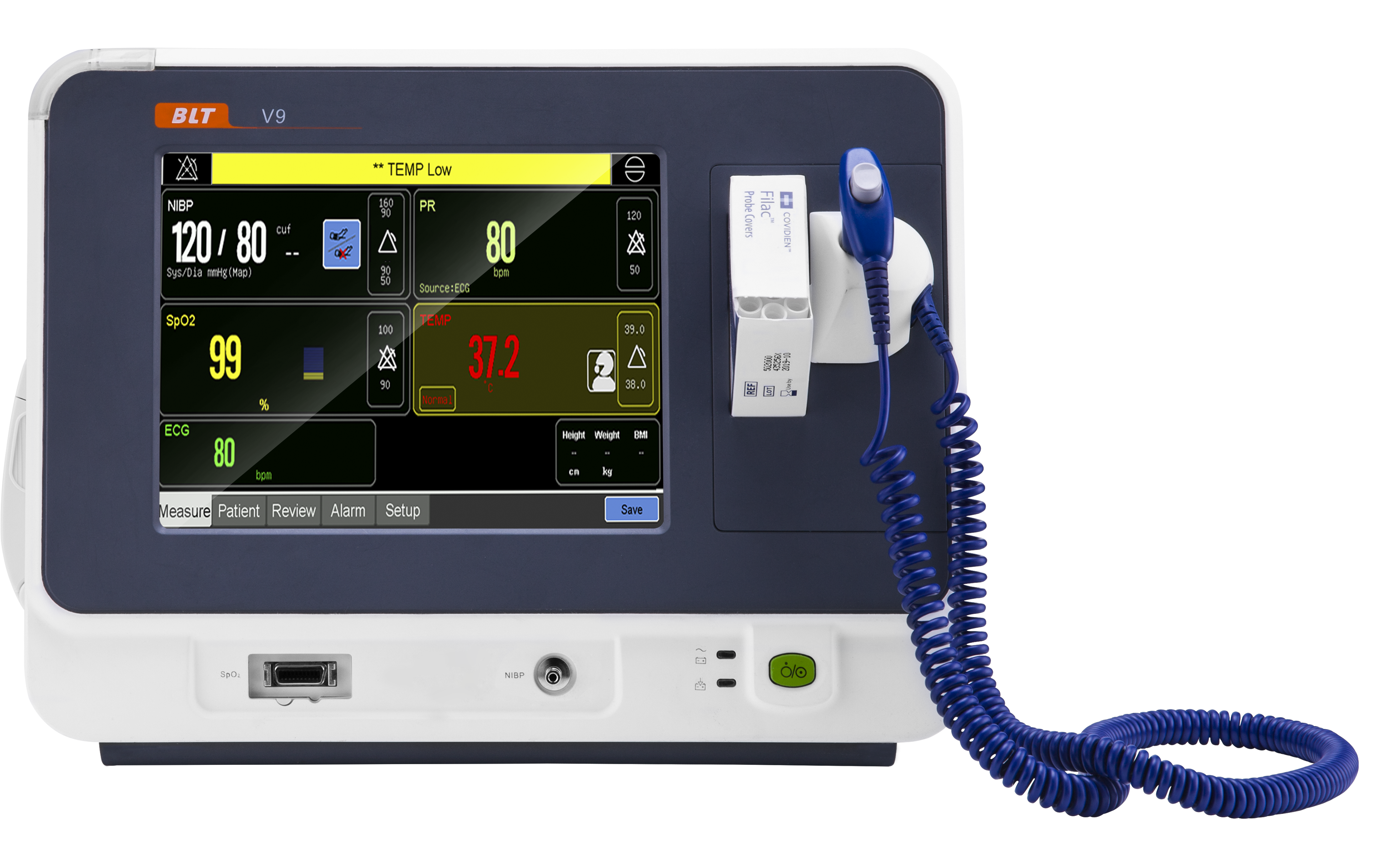 V9 — moniteur de chevet